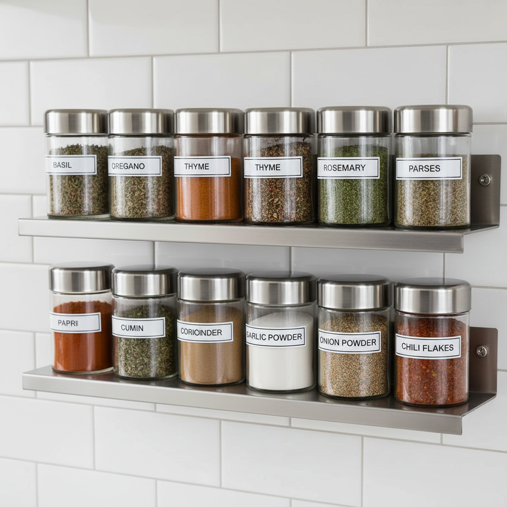 Magnetic Spices Jar | Set of 12