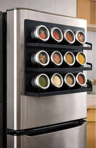 Magnetic Spice Jar Shelf