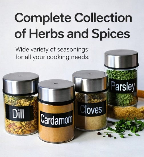 Magnetic Spices Jar | Set of 12