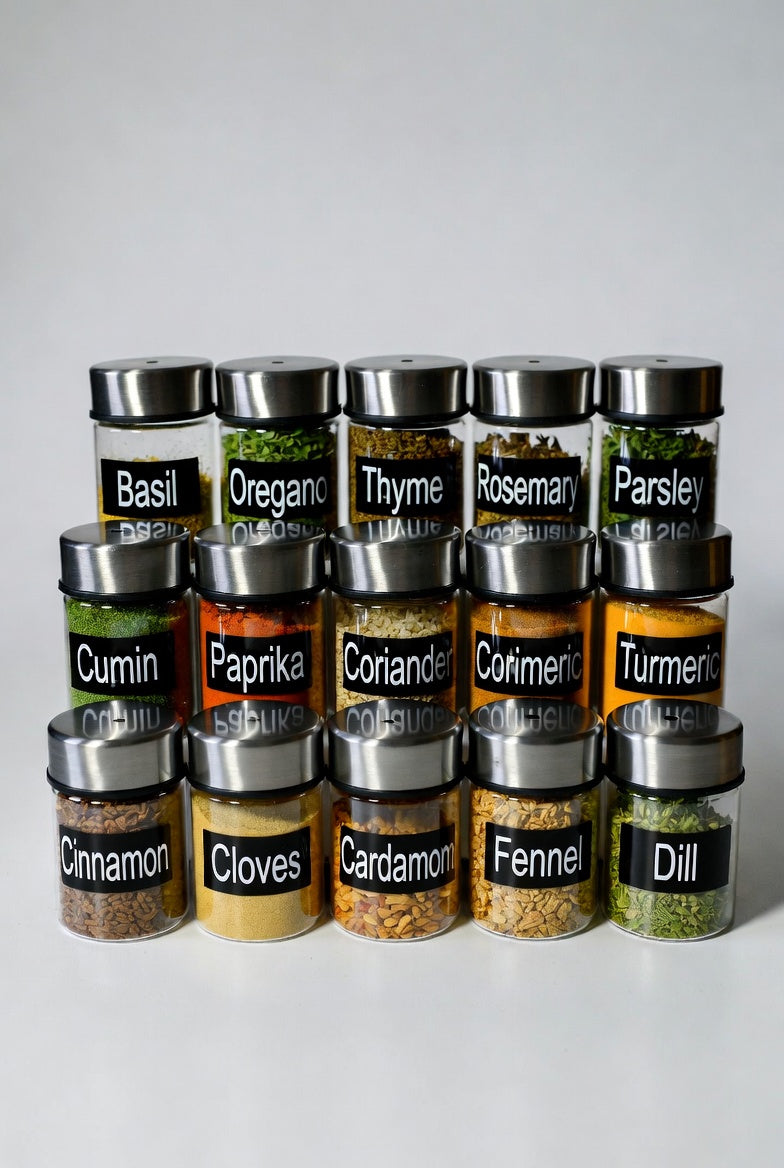 Magnetic Spices Jar | Set of 12